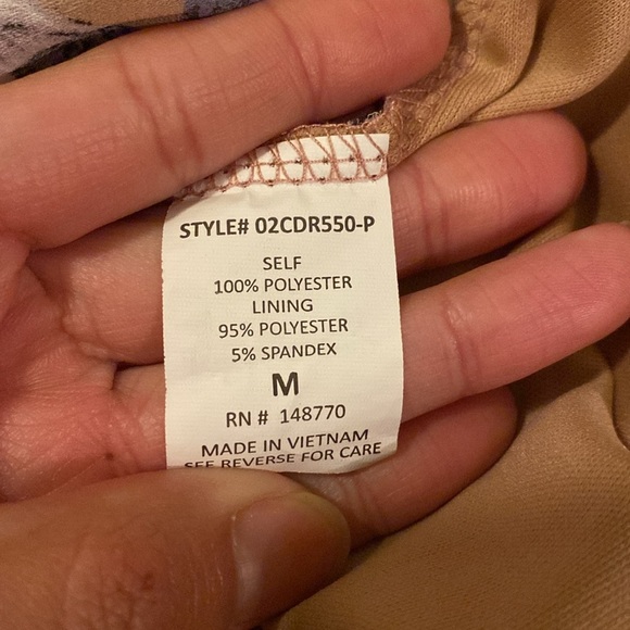 Sienna Sky Mauve w Flower Print Fishtail Dress size M - Picture 5 of 5